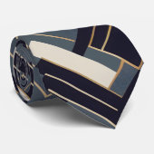 Geometrische Goldene Abbildung Krawatte (Gerollt)