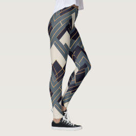 Geometrische Goldene Abbildung Leggings