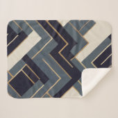 Geometrische Goldene Abbildung Sherpadecke (Vorderseite (Horizontal))