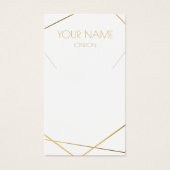 geometrische goldene Halskette oder Armband-Grafik (Vorderseite)