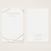 geometrische goldene Halskette oder Armband-Grafik (Vorne & Hinten)