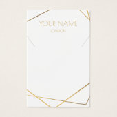 geometrische goldene Halskette oder Armband-Grafik (Vorderseite)