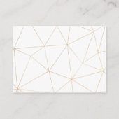 geometrische goldene UAWG Begleitkarte (Rückseite)
