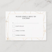 geometrische goldene UAWG Begleitkarte (Vorderseite)