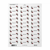 Geometrische Goldrahmen Burgundy Winter-Blume (Vorne)