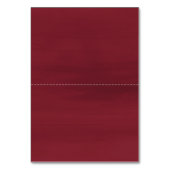 Geometrische Goldrahmen Burgundy Winter-Blume Tischnummer (Rückseite)