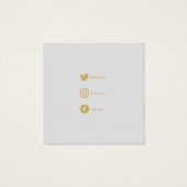 Geometrische Goldverdiener mit sozialen Symbolen (Rückseite)