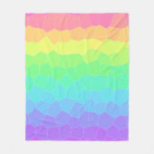 Geometrische Gradient des Bright Rainbow Fleecedecke (Vorderseite)