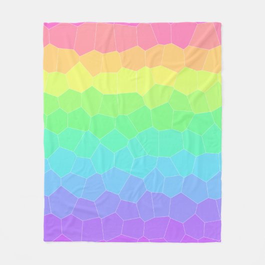 Geometrische Gradient des Bright Rainbow Fleecedecke (Vorderseite)