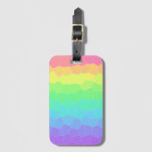 Geometrische Gradient des Bright Rainbow Gepäckanhänger (Vorderseite Vertikal)