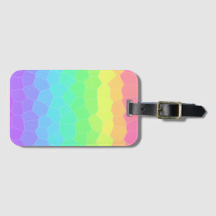 Geometrische Gradient des Bright Rainbow Gepäckanhänger