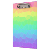 Geometrische Gradient des Bright Rainbow Klemmbrett (Links)