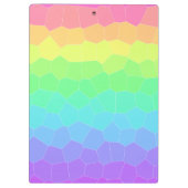 Geometrische Gradient des Bright Rainbow Klemmbrett (Rückseite)