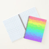 Geometrische Gradient des Bright Rainbow Notizblock (Innenseite)