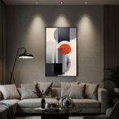 Geometrische Gradient Leinwanddruck