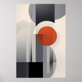 Geometrische Gradient Poster (Vorne)