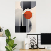 Geometrische Gradient Poster (Heimbüro)