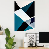 Geometrische Gradienten Poster (Heimbüro)