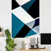 Geometrische Gradienten Poster (Heimbüro)