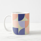 Geometrische grafische Gestaltungsformen | Lila un Kaffeetasse (Links)