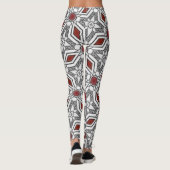Geometrische grafische Kunst Leggings (Rückseite)