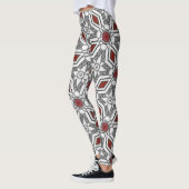 Geometrische grafische Kunst Leggings (Links)
