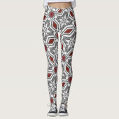 Geometrische grafische Kunst Leggings (Vorderseite)