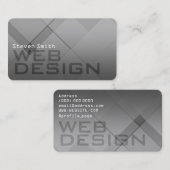 Geometrische graue Mischkarte Visitenkarte (Vorne/Hinten)