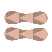 Geometrische große Dreiecke Mocha Mousse Dusty Pin Baseball (Paneele)