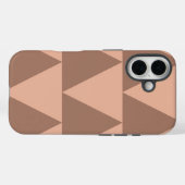 Geometrische große Dreiecke Mocha Mousse Dusty Pin Case-Mate iPhone Hülle (Rückseite (Horizontal))
