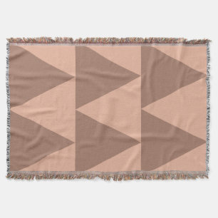 Geometrische große Dreiecke Mocha Mousse Dusty Pin Decke