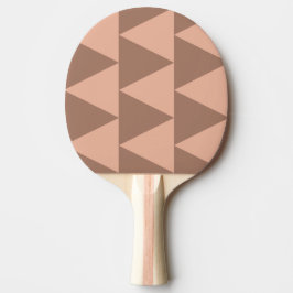 Geometrische große Dreiecke Mocha Mousse Dusty Pin Tischtennis Schläger