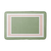 Geometrische Größe Grün und Rosa Badematte (Vorderseite)
