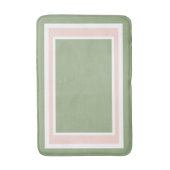 Geometrische Größe Grün und Rosa Badematte (Vorderseite Vertikal)