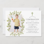 Geometrische Grünbestätigung Einladung (Vorderseite)