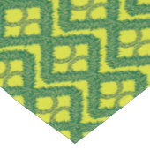 Geometrische Grüne Garland-Quadrate Kurzer Tischläufer (Ecke)