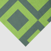 Geometrische grüne Quadrate Seidenpapier (Detail)