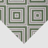 Geometrische Grüntöne Tans Gewebepapier Seidenpapier (Ausschnitt)