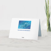 geometrische Grußkarte Karte (Rückseite)
