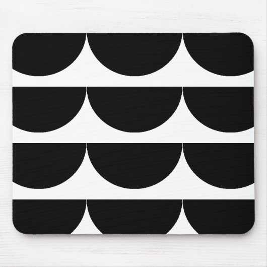 Geometrische Halbkreis-Mausunterlage Mousepad (Vorne)
