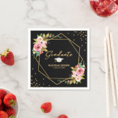 Geometrische Handschrift Gold Glitzer Abschluss Serviette (Beispiel)