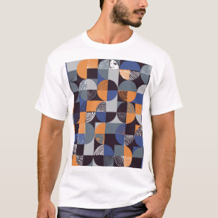 Geometrische Handzeichnung: Kreative nahtlose Dood T-Shirt