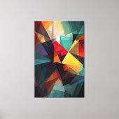 Geometrische Harmonie - Abstrakte Leinwand (Vorderseite)