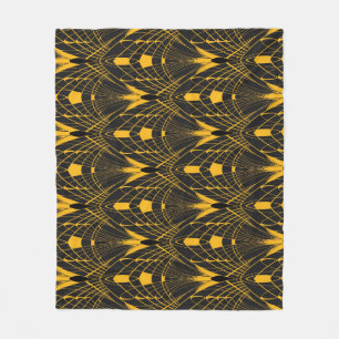 Geometrische Harmonie: Design digitaler Ornamente Fleecedecke