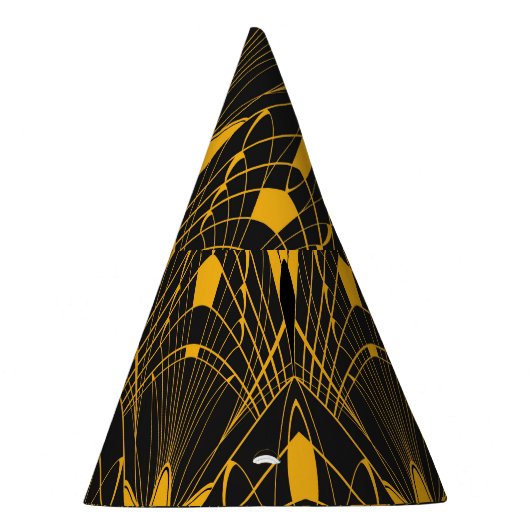 Geometrische Harmonie: Design digitaler Ornamente Partyhütchen (Rechts)