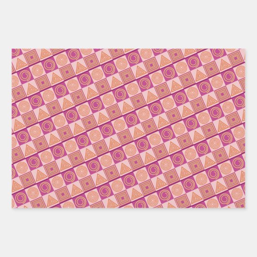 Geometrische Harmonie - Geschenkpapier Set (Vorderseite 2)