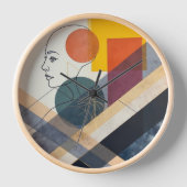 Geometrische Harmonie in Profil Uhr (Vorderseite)