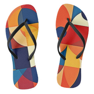 Geometrische Harmonie: Kunstvolles Design Badesandalen
