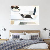 Geometrische Harmonie Leinwanddruck (Insitu (Schlafzimmer))