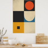 Geometrische Harmonie - Minimalistische Abstrakte Poster (Küche)